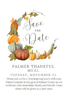 Thankful Meal Save the Date